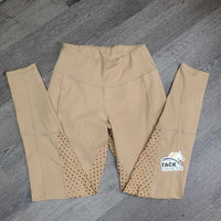 Full Seat Sticky Riding Tight Breeches, Pull On, 2 Thigh Pockets *vgc, mnr stains, threads, seam rubs & frays