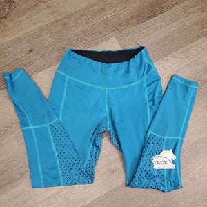 Full Seat Sticky Riding Tight Breeches, Pull On, 2 Thigh Pockets *gc, seat rubs & pills