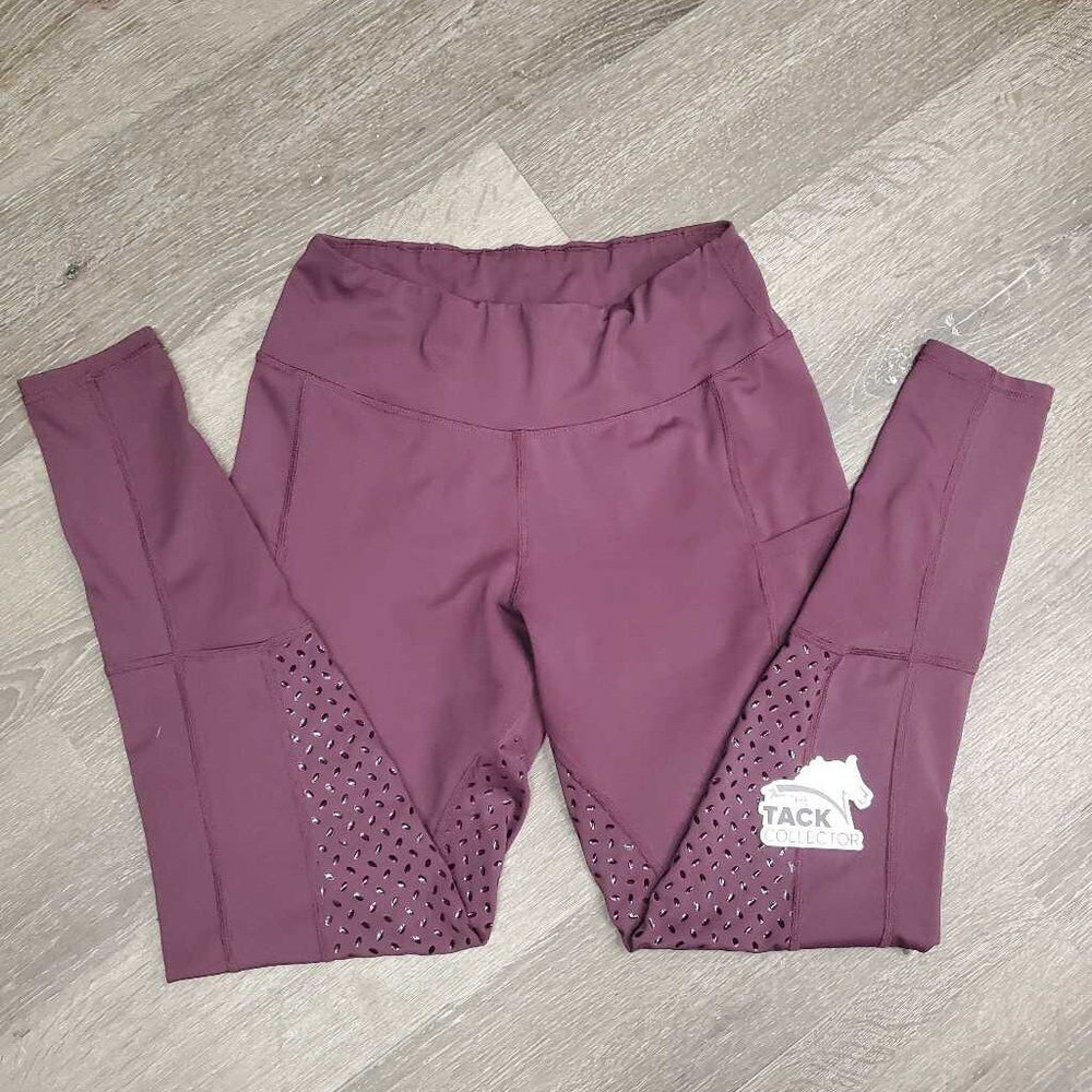 Full Seat Sticky Riding Tight Breeches, Pull On, 2 Thigh Pockets *gc/fair, cracked logo, peeled seams, v.rubbed seat, missing stickies