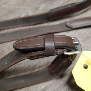 Pr Rubber Web Reins, buckles *xc/like new, v.mnr dirt?dust