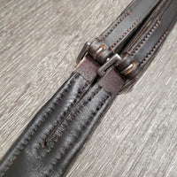 Adjustable Padded Leather Running Martingale *No Stopper, xc/like new, v.mnr edge scrapes & dirt
