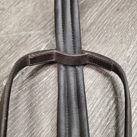 Adjustable Padded Leather Running Martingale *No Stopper, xc/like new, v.mnr edge scrapes & dirt
