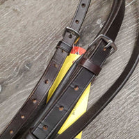 Adjustable Padded Leather Running Martingale *No Stopper, xc/like new, v.mnr edge scrapes & dirt
