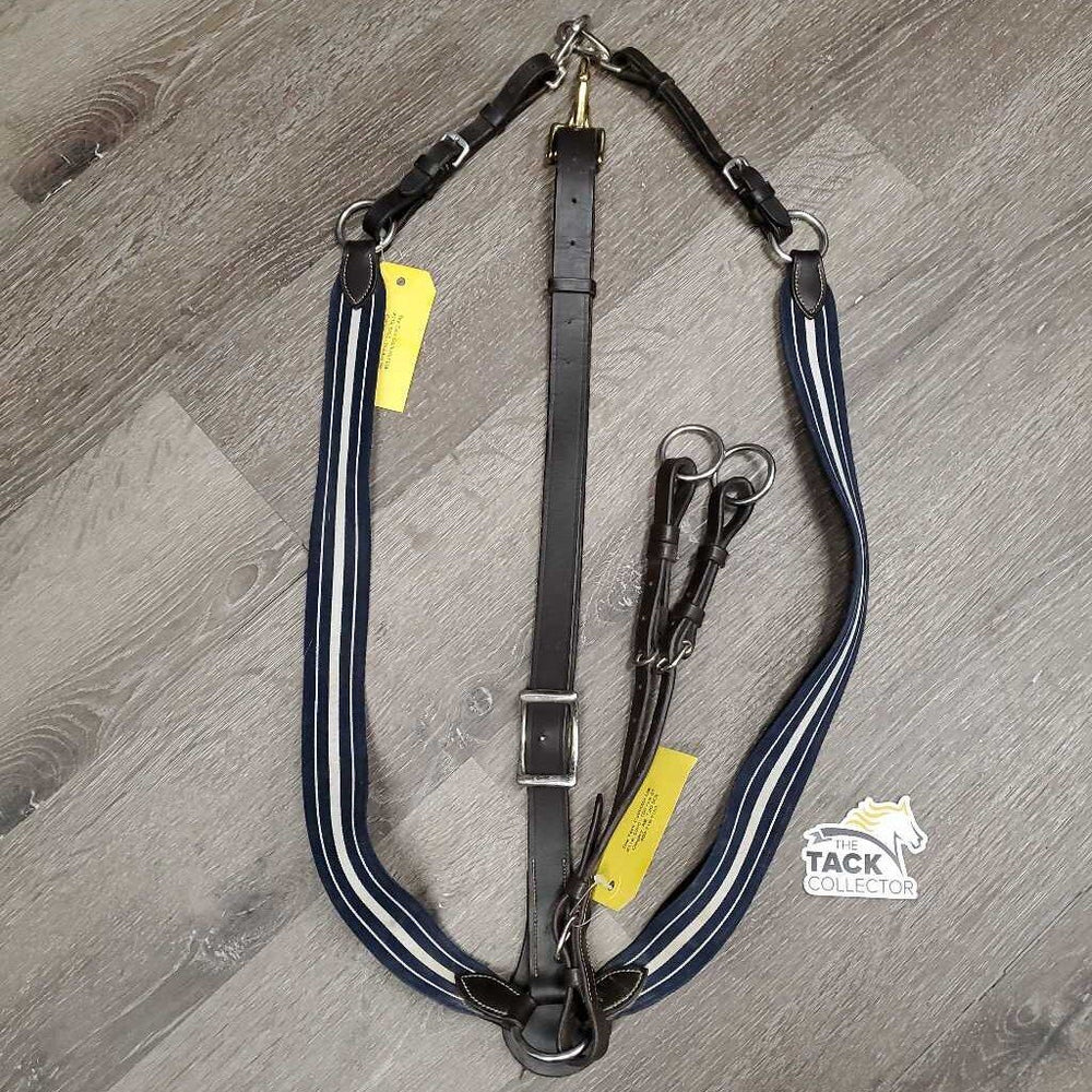 Elastic Breastplate, adjustable Running Martingale Attachment, 3 snaps *gc/vgc, dirty, xholes, rubs, stains