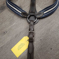 Elastic Breastplate, adjustable Running Martingale Attachment, 3 snaps *gc/vgc, dirty, xholes, rubs, stains
