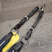 Elastic Breastplate, adjustable Running Martingale Attachment, 3 snaps *gc/vgc, dirty, xholes, rubs, stains
