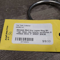 Med Hvy Loose Ring Bit *vgc, clean, mnr scuffs, scratches & residue
