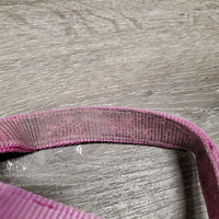 Soft Thick Nylon Halter, adj, snap *gc, dirty, faded, mnr frayed edges
