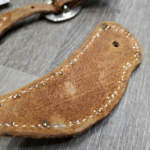 Pr Western Leather Spur Straps, Bling *vgc, mnr scrapes & stains