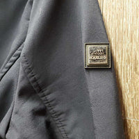 Light Fleece Lined Jacket, zipper "Trademark Stables" *vgc, mnr dirt, seam puckers
