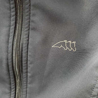 Light Fleece Lined Jacket, zipper "Trademark Stables" *vgc, mnr dirt, seam puckers
