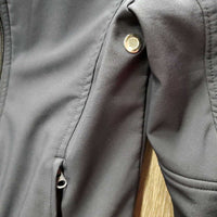 Light Fleece Lined Jacket, zipper "Trademark Stables" *vgc, mnr dirt, seam puckers
