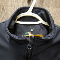 Light Fleece Lined Jacket, zipper "Trademark Stables" *vgc, mnr dirt, seam puckers
