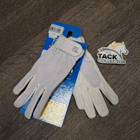 Pr Cotton Riding Gloves, pkg *new, mnr dirt?stains
