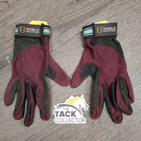 Thin Lycra Riding Gloves *fair/gc, dirty, v.rubbed & pilly, dusty, stains
