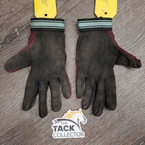Thin Lycra Riding Gloves *fair/gc, dirty, v.rubbed & pilly, dusty, stains
