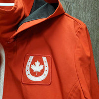 Light Riding Jacket, zipper, detachable hood "Canada" *xc/like new
