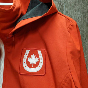 Light Riding Jacket, zipper, detachable hood "Canada" *xc/like new