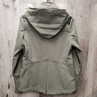 LS Short Riding Jacket, Fleece Lining, zip off hod *vgc, clean, hairy lining, cuff stains
