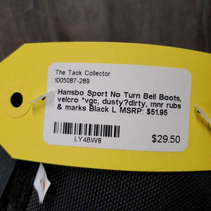 No Turn Bell Boots, velcro *vgc, dusty?dirty, mnr rubs & marks