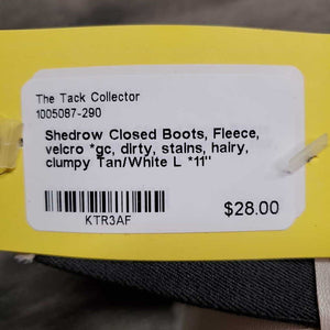 Closed Boots, Fleece, velcro *gc, dirty, stains, hairy, clumpy