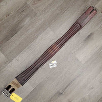 Thick Padded Girth, 1x Els *gc, rubs, scratches, clean, seams: mnr dirt?residue & hair, elastic: stretched & edge rubs