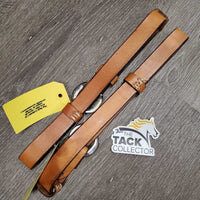 2 Leather Breastcollar Tug - Replacement Straps *like new, stains, mnr edge scrapes & dings
