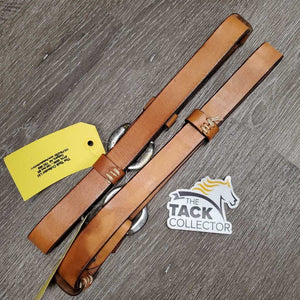 2 Leather Breastcollar Tug - Replacement Straps *like new, stains, mnr edge scrapes & dings