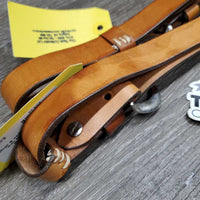 2 Leather Breastcollar Tug - Replacement Straps *like new, stains, mnr edge scrapes & dings
