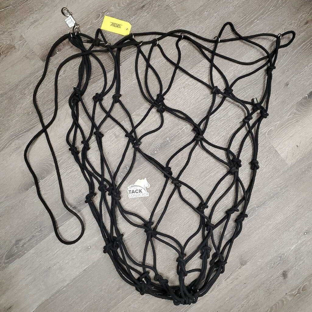Thick Cotton Rope Hay Net, double end snap *vgc, dirt, hair, hay