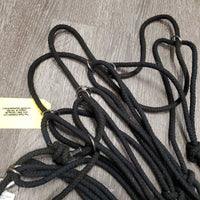 Thick Cotton Rope Hay Net, double end snap *vgc, dirt, hair, hay