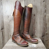 Pr Dress Boots, Zips *gc/fair, v.dirty, v.stained, toe scuffs, discolored, older
