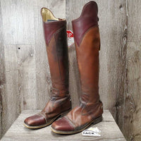Pr Dress Boots, Zips *gc/fair, v.dirty, v.stained, toe scuffs, discolored, older