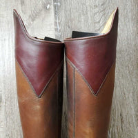 Pr Dress Boots, Zips *gc/fair, v.dirty, v.stained, toe scuffs, discolored, older

