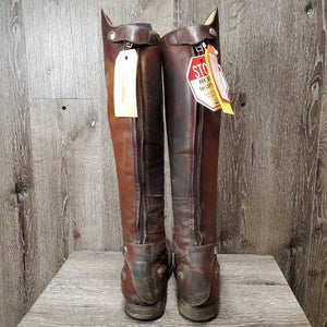 Pr Dress Boots, Zips *gc/fair, v.dirty, v.stained, toe scuffs, discolored, older
