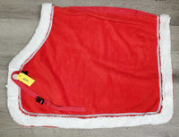 Horse Santa - Holiday Costume Set: Quarter Sheet, Santa Hat, 4 Clips *vgc, mnr hair & clumpy fleece

