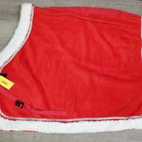 Horse Santa - Holiday Costume Set: Quarter Sheet, Santa Hat, 4 Clips *vgc, mnr hair & clumpy fleece