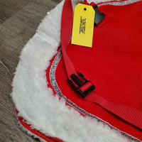 Horse Santa - Holiday Costume Set: Quarter Sheet, Santa Hat, 4 Clips *vgc, mnr hair & clumpy fleece