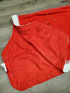 Horse Santa - Holiday Costume Set: Quarter Sheet, Santa Hat, 4 Clips *vgc, mnr hair & clumpy fleece