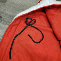 Horse Santa - Holiday Costume Set: Quarter Sheet, Santa Hat, 4 Clips *vgc, mnr hair & clumpy fleece