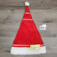 Horse Santa - Holiday Costume Set: Quarter Sheet, Santa Hat, 4 Clips *vgc, mnr hair & clumpy fleece
