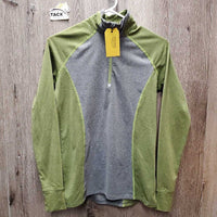 LS Shirt, 1/3 Zip Up *vgc/xc, stretched bottom keeper
