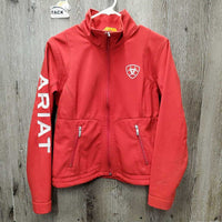 Light Fleece Lined Jacket, zipper "Canada" *vgc, clean, mnr dirt?stain, embroidery snagged inside
