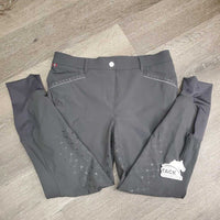 "Ingrid Klimke" Full Seat Sticky Breeches, bling, glitter *vgc/xc, mnr loose thread
