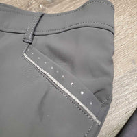 "Ingrid Klimke" Full Seat Sticky Breeches, bling, glitter *vgc/xc, mnr loose thread
