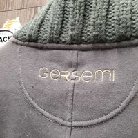 Sweatshirt Jacket, High Knitted Collar, Zipper *gc, pilly, rubs, snags, dirt?stains, inside mnr clumpy