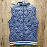 Puffy Vest, zipper *gc/fair, discolored/stained collar & front
