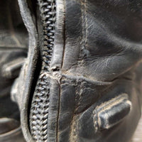 Pr Field Boots, Zipper *gc/fair, dirt, unstitched seams, thin/holey edges, scratches, scuffs, sticky/tired teeth
