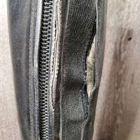 Pr Field Boots, Zipper *gc/fair, dirt, unstitched seams, thin/holey edges, scratches, scuffs, sticky/tired teeth