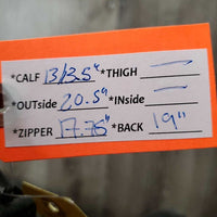 Pr Field Boots, Zipper *gc/fair, dirt, unstitched seams, thin/holey edges, scratches, scuffs, sticky/tired teeth